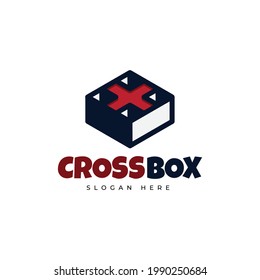 Cross Medicine Box Creative Logo Design