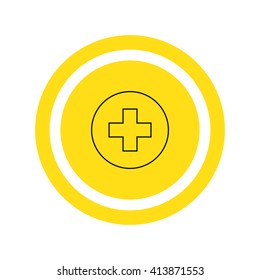 Cross Medicine icon Vector