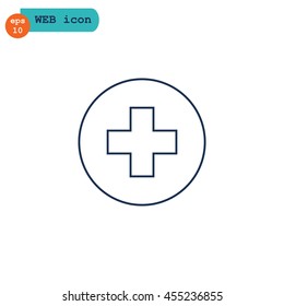  Cross Medicine icon Vector.