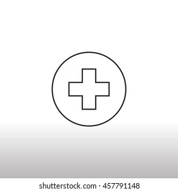  Cross Medicine icon Vector.