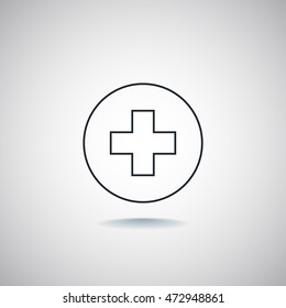  Cross Medicine icon Vector.