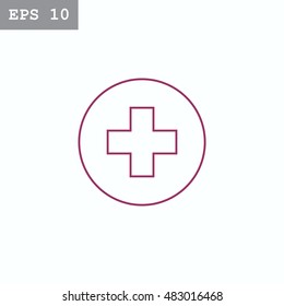  Cross Medicine icon Vector.