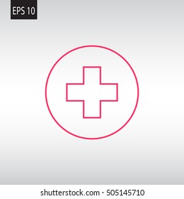  Cross Medicine icon Vector.