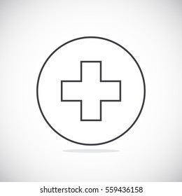  Cross Medicine icon Vector.