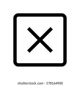 Cross mini line, icon, background and graphic. The icon is black and white, linear  flat, vector, pixel perfect, minimal, suitable for web and print. 