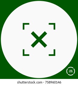 Cross minimal icon. Mark line vector icon for websites and mobile minimalistic flat design.