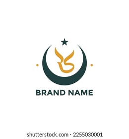 CROSS MOON AND STAR LOGO WITH ISLAMIC NUANCES