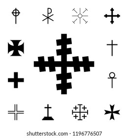 Cross of the nebula icon. Detailed set of cross. Premium graphic design. One of the collection icons for websites, web design, mobile app on white background