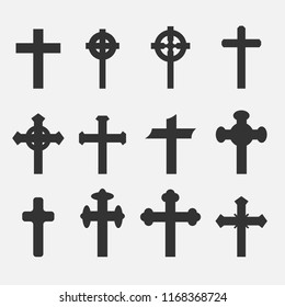 Cross on the grave for Halloween Content