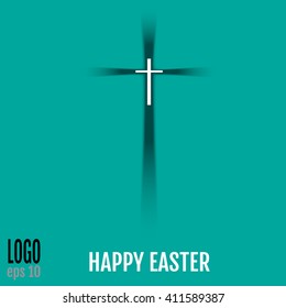 cross on a jade background. the holy spirit. Religion. Vector illustration.