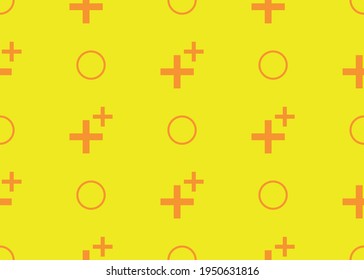 Cruza sobre un fondo amarillo. Textura sin inconvenientes.