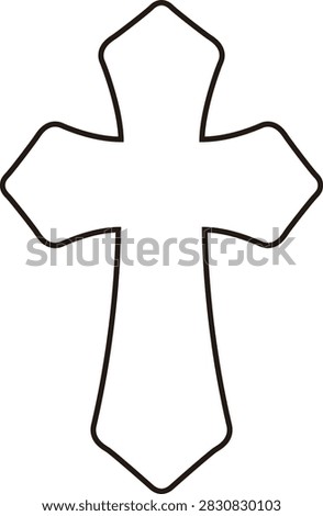 Cross outline coloring page template.
Baptism Cross linear.
For Name Days, Confirmation, Christening, Baptism, Easter and as a Remembrance.
