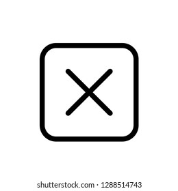  cross outline vector  isolated illustration editable