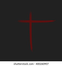 Cross painted brushes
