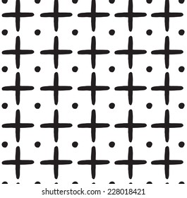Cross pattern.