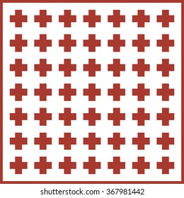 cross pattern background  vector illustration. Flat design style