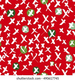 cross pattern christmas red background