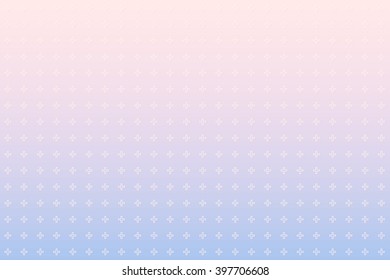 cross pattern on gradient Rose Quartz and Serenity colors background.