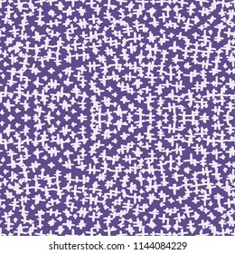 Cross pattern. Ultraviolet geometric seamless texture. Flat vector design print. Mimimalistic graphic repeating tile. Simple geometry background. Stylish abstract linear ornament
