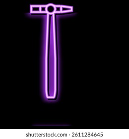 cross peen pin hammer tool neon light sign vector. cross peen pin hammer tool illustration