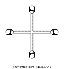 cross piece mechanical icon