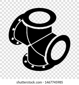 Cross pipe water icon. Simple illustration of cross pipe water vector icon for web