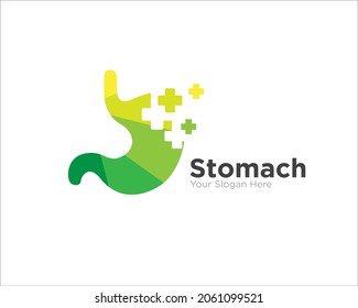 cross pixel for stomach medicine logo designs simple and for clinic or hospital logo