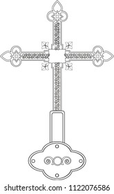 Cross with plaque