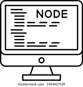 Cross platform Concept, engine  Vector Icon Design, Software and web development symbol on white background, Computer Programming and Coding stock illustration, hybrid App Graphic