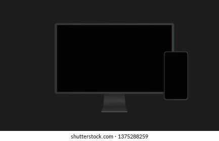 Cross platform, great design for any purposes. Application landing template. Creative infographic design template. Cross platform, great design for any purposes. Technology web background.