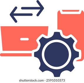 Cross Platform Icon Glyph Color Vector Illustration