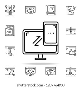 cross platform icon. Web development icons universal set for web and mobile