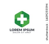 Cross plus medical logo icon design template elements