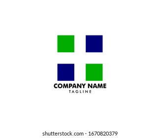 Cross plus medical logo icon design template elements