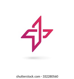 Cross plus medical logo icon design template elements