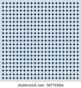 cross or plus navy blue sign icon seamless pattern vector