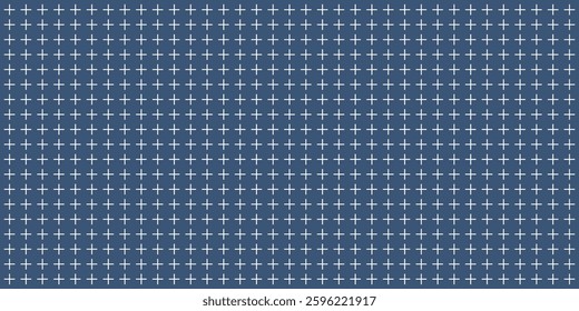 cross or plus sign seamless pattern on white background.