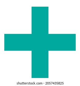 Cross (plus Sign, Symbol) For Healthcare Or Generic Logo Usage