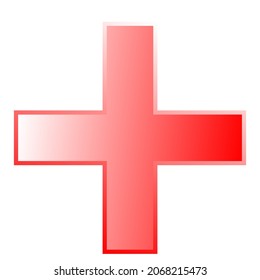 Cross (plus Sign, Symbol) For Healthcare Or Generic Logo Usage