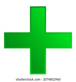 Cross (plus sign, symbol) for healthcare or generic logo usage
