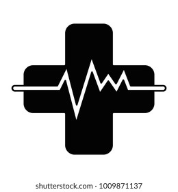 cross with pulse cardiac