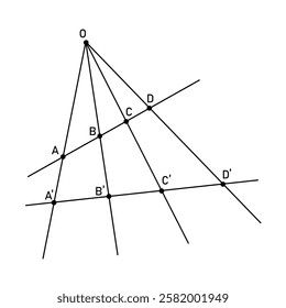 Cross Ratio of Four Points in Geometry.