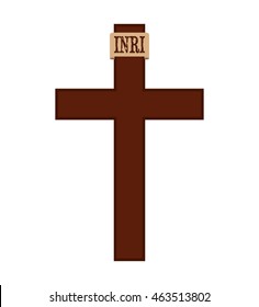 cross religion silhouette icon vector isolated graphic