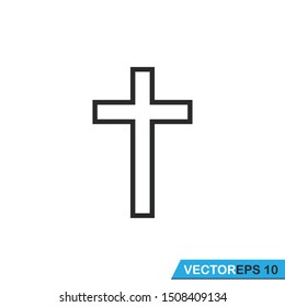 cross religious icon vector  design illustration