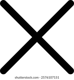 Cross Remove Sign Icon Design