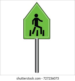 Cross road sign