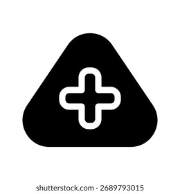Símbolo de Símbolo de Vetor de Ícone Cross Road Design Illustration