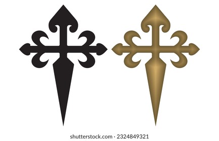 Cross Of Saint James Vector Illustration
