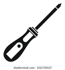 Cross screwdriver icon. Simple illustration of cross screwdriver vector icon for web design isolated on white background