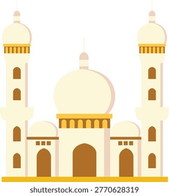 Cross section of a gothic cathedral showing architectural elements